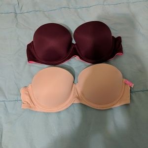BNWT VS Pink push-up multi-way bra A32 bundle